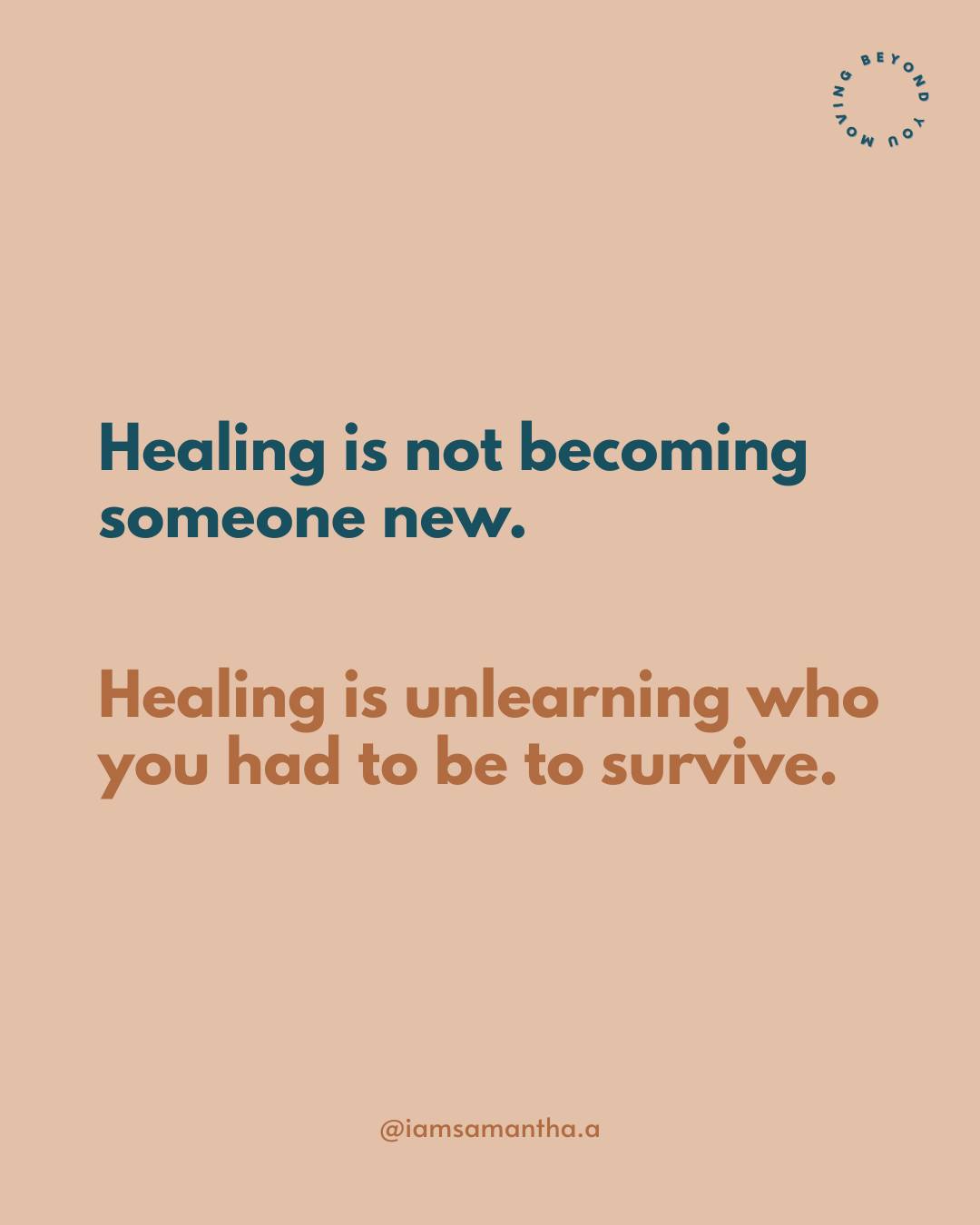 Healing isn’t about becoming a completely different person.

It’s about letting go of the version of you that had to constantly be on guard…
the version that overgave to feel loved…
the version that stayed quiet to keep the peace…
the version that carried more than it should have.

Those parts of you weren’t flaws.
They were ways you learned to survive.

But survival isn’t where your story ends.

As you heal, you don’t lose yourself,
you return to who you were before you had to adapt to pain.

Someone softer.
More grounded.
More aligned with what you actually need.

If you’re in the process of unlearning survival patterns and finding your way back to yourself...
Comment HEAL and I’ll show you the ebook and journal that’s helping women reconnect with who they truly are. 💛

#HealingJourney #InnerWork #SelfDiscovery #TraumaHealing #PersonalGrowth