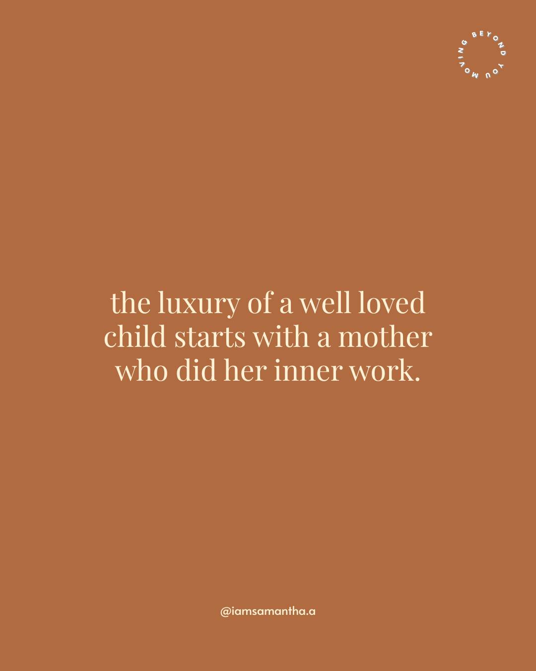 The greatest gift we can give our children 
isn’t endless sacrifice.

it’s a mother who is whole, present, 
and emotionally regulated.

When we do the work to heal our burnout, 
name our unacknowledged loss, 
and come home to who we are, 
we stop passing down resentment and depletion. 

We show our kids what it actually looks like 
to value yourself as a full human being.

Doing your inner work isn't selfish. 
It's the blueprint your children will use 
when they grow up and learn how to love themselves. ✨

🎧Tune in to How to Find Yourself Again After Becoming a Mom | EP 91

👉 Full episode on my YT channel:
@movingbeyondyou

#Motherhood #PostpartumIdentity  #MomBurnout #MotherhoodUnfiltered #blackmoms