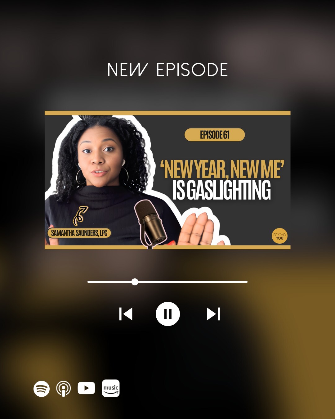 🌿 Be more of who you are, not someone entirely new. 

Discover the power of setting intentions over resolutions in my latest episode. 
Break free from the "New Year, New Me" mindset and embrace your journey authentically. 

🎧Tune in to the latest episode: 'New Year, New Me' Is Gaslighting

 #beyondyoupodcast #intentionsetting #personaldevelopment #selfcare #selflove