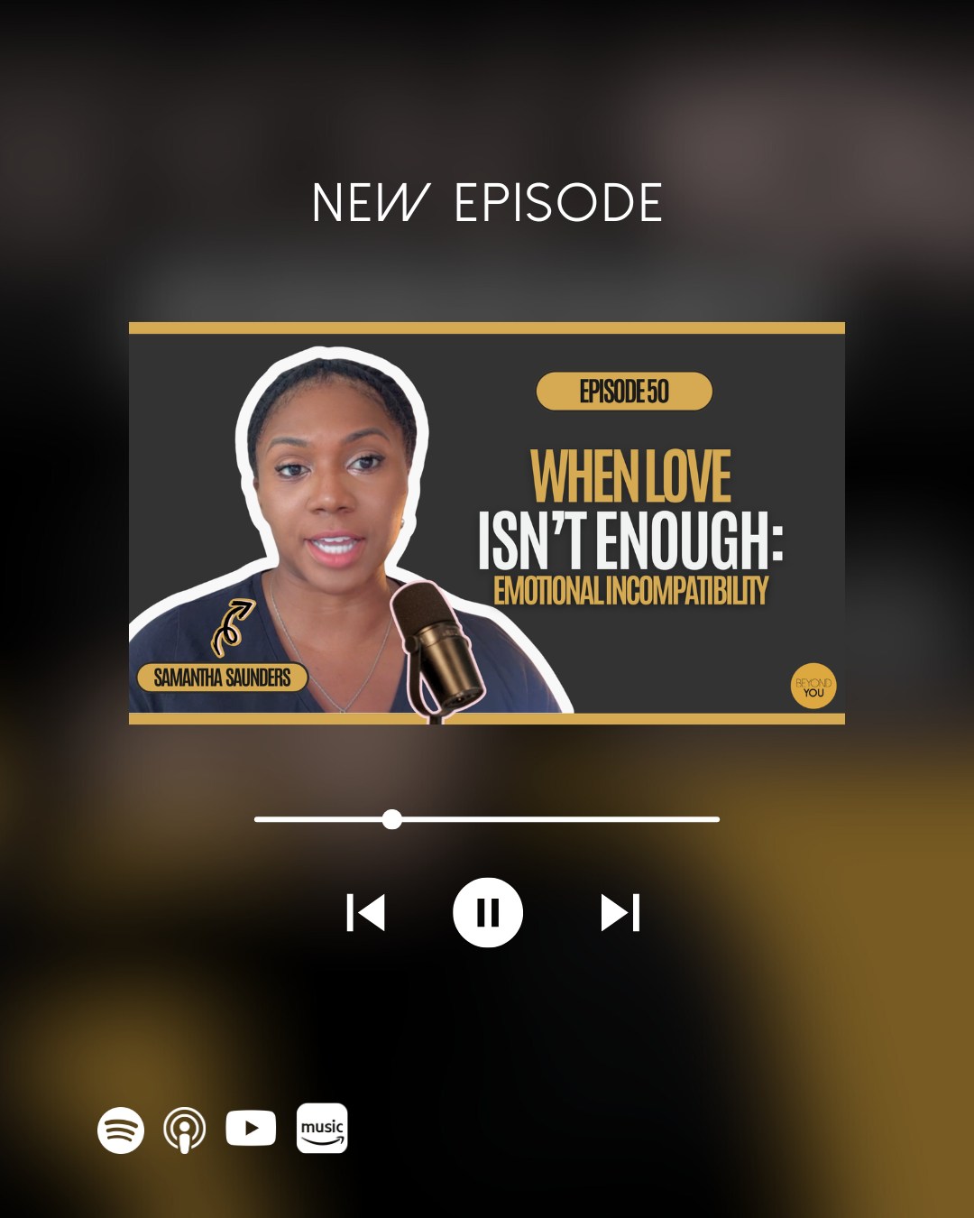 Yes, we have heard that love conquers all, but what if it doesn't? 
In this heartfelt episode, we delve into the challenging reality of emotional incompatibility in relationships.

🎧Tune in to the latest episode, When Love Isn't Enough: Understanding Emotional Incompatibility. Available on all streaming platforms ✨
-
-
-
-
-
 #emotionalintelligence #emotionalabuse #relationships #toxicrelationships #podcasts