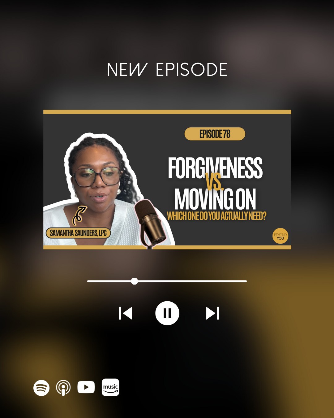 How do you heal if forgiveness isn't part of the plan? 
In this episode, we unpack the myths surrounding forgiveness 
and why moving on can be just as liberating. 

🎙️🎧Tune in to the latest episode, Forgivess vs. Moving On 
| EP 78
It's on top of my page 

 #HealingJourney #Forgiveness #closure
