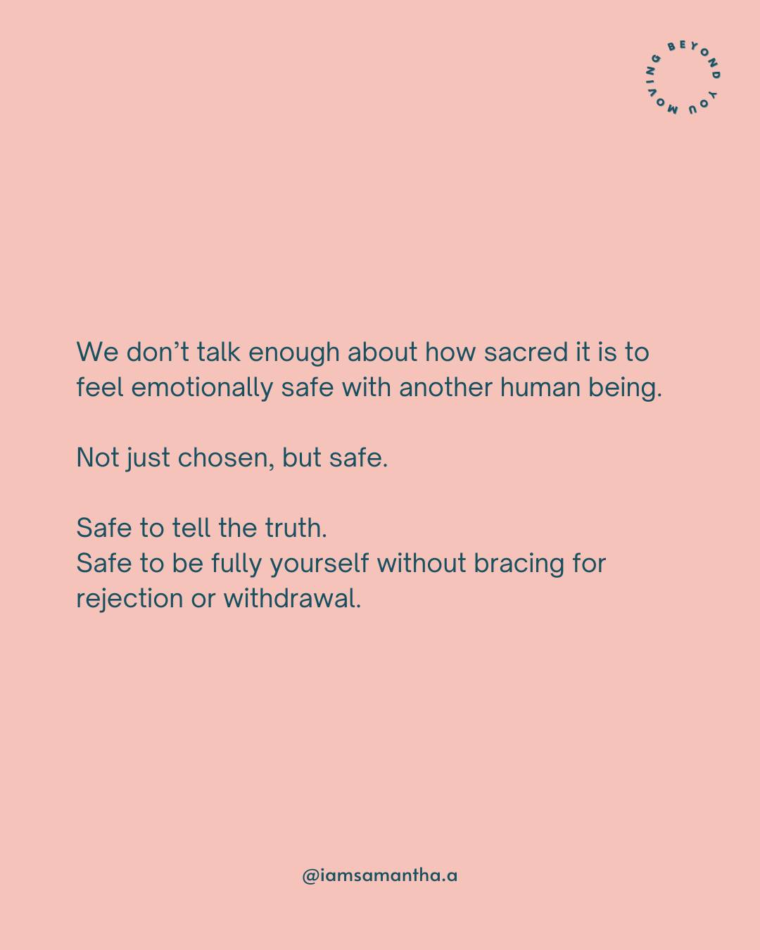 We talk a lot about being chosen.
But not enough about feeling safe.

Safe enough to speak honestly.
Safe enough to cry without feeling dramatic.
Safe enough to be loved without constantly 
fearing rejection, distance, or mixed signals.

For people who grew up emotionally dismissed or experienced toxic love, emotional safety can feel unfamiliar at first.

You may feel guilty for having needs.
You may overthink simple conversations.
You may panic when someone’s energy changes slightly.

Not because you’re difficult.
But because your nervous system learned to expect instability instead of consistency.

Healing is learning that love should not feel like emotional survival.

The right people won’t make you earn basic care, reassurance, honesty, or respect.

If you’re currently trying to heal your relationship patterns and reconnect with yourself emotionally, comment HEAL and I’ll send you the journal + ebook bundle so many women trust during their healing journey 💛

#healingwomen #emotionalsafetymatters #selfhealingjourney #traumahealing #relationshipquotes #healingaftertoxiclove #anxietysupport #secureattachment #selfworthjourney #mentalhealthsupport #healingtools #growthjourney #selflovehealing #heartbreakhealing #womenwholeal