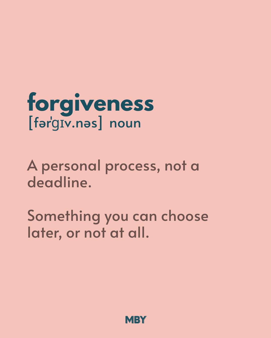 If you’ve ever felt pressured to forgive just to “move on,” this is your reminder:
 Forgiveness is not a deadline. And it’s definitely not a requirement.
Letting go of resentment is about freeing yourself, not minimizing the harm that was done.

You don’t have to forgive before you’re ready.
 You don’t have to forgive at all.
 What you do deserve is to heal on your own terms.
-
-
-
-
-
-
-
#healingjourney #resentmentrecovery #forgivenessisachoice #toxicrelationshiprecovery #innerchildhealing #boundariesarehealing #youmatter